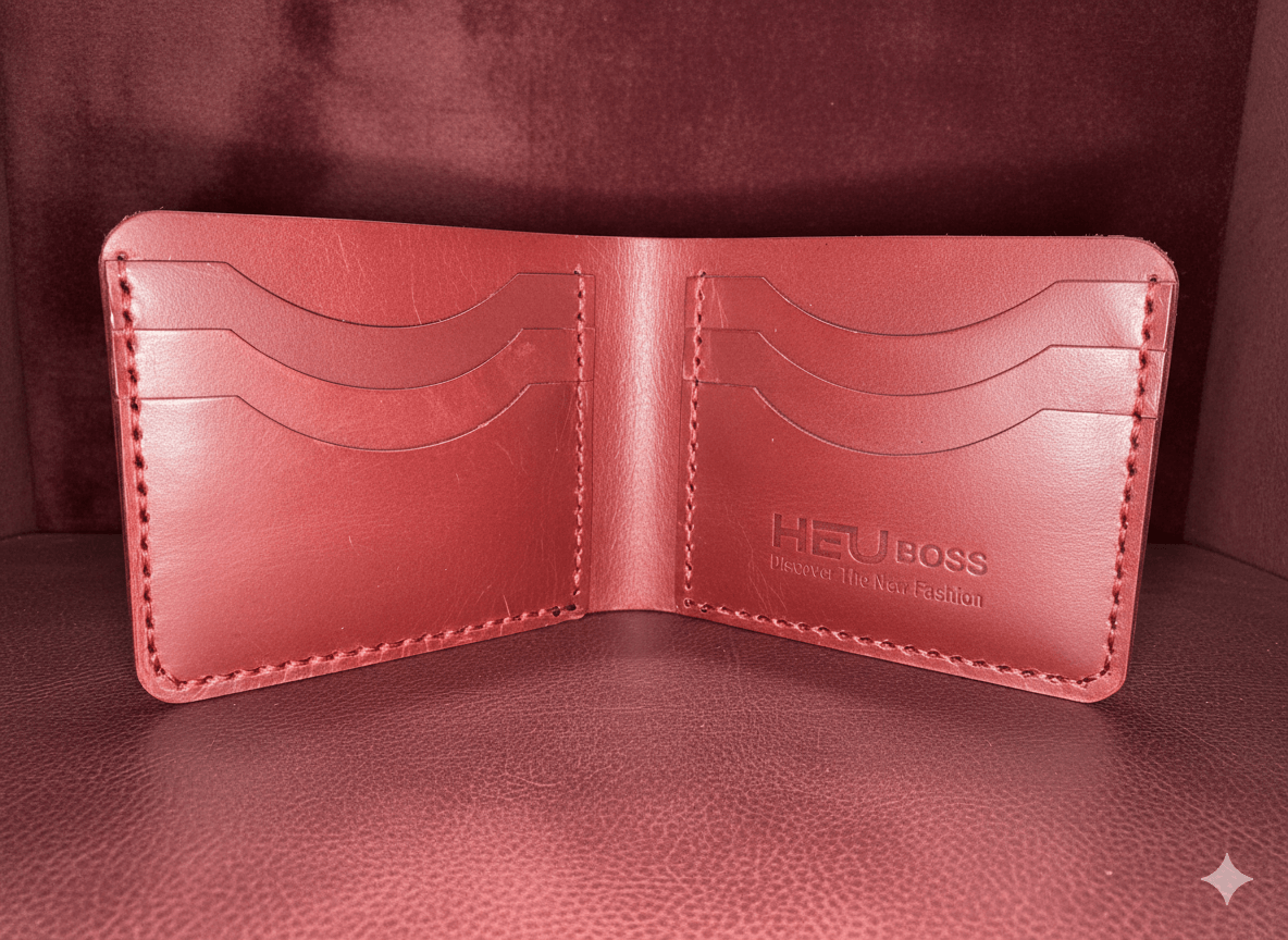 Premium Dollar Bifold Wallet (Burgandy)