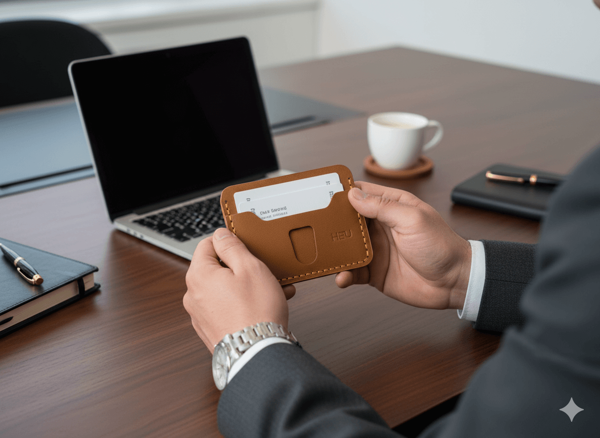 Premium Card Holder (Tan)