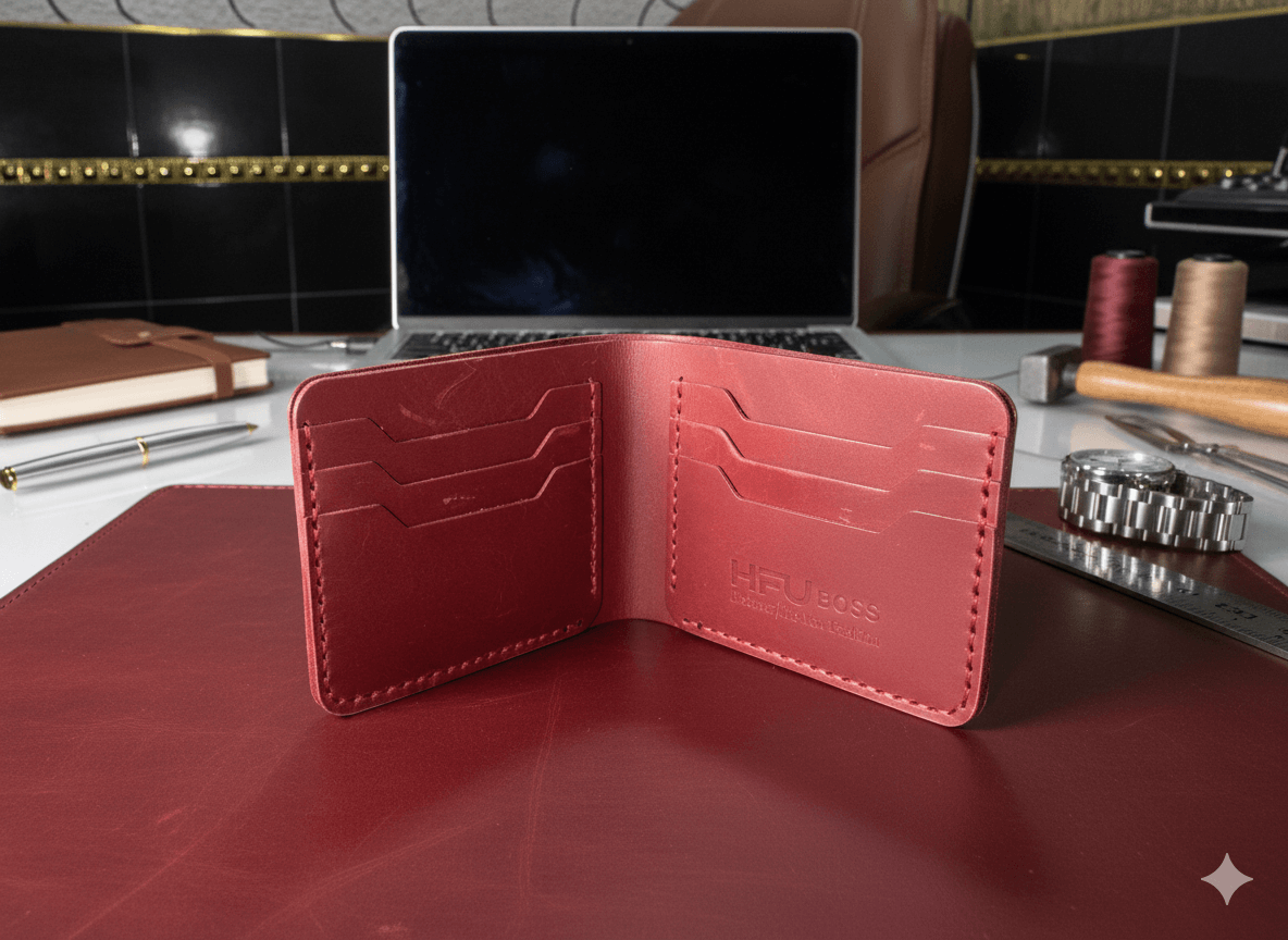 Classic Dollar BiFold Wallet (Burgandy)